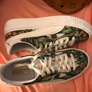 Puma  Basket Platform Pineapple Gold